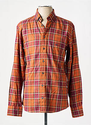 Chemise manches longues manches longues marron FYNCH-HATTON homme