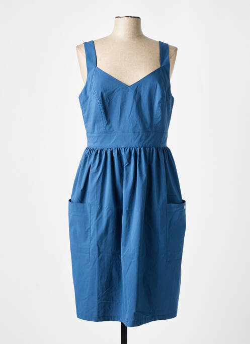 Robe mi-longue bleu LOLA ESPELETA pour femme