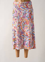 Jupe mi-longue coupe évasée rose BARBARA LEBEK femme