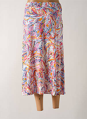 Jupe mi-longue coupe évasée rose BARBARA LEBEK femme