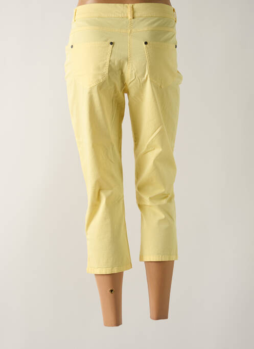Pantacourt jaune GUY DUBOUIS pour femme