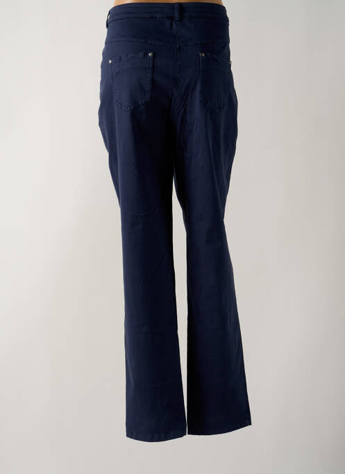 Pantalon droit bleu GUY DUBOUIS pour femme