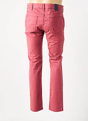 Pantalon slim fermeture zippée sous rabat boutonné rouge MEYER homme