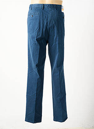 Pantalon slim fermeture zippée sous rabat boutonné bleu MEYER homme