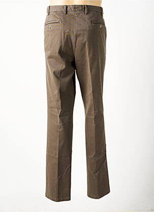 Pantalon slim fermeture zippée sous rabat boutonné marron MEYER homme