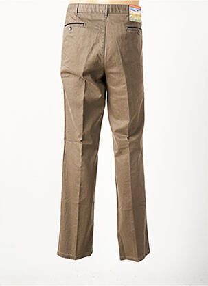 Pantalon chino tissage chiné taille normale vert MEYER homme