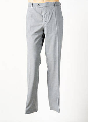 Pantalon droit tissage chiné taille normale gris MEYER homme