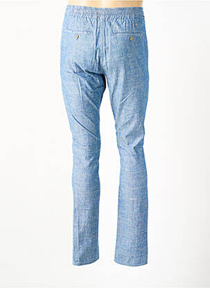 Pantalon chino tissage chiné taille normale bleu SERGE BLANCO homme