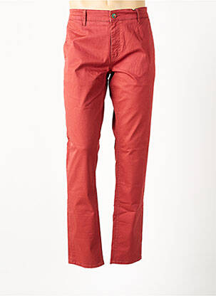 Pantalon chino rouge SERGE BLANCO pour homme