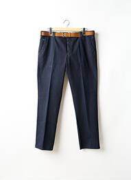 Pantalon chino tissage popeline taille normale bleu MEYER homme
