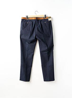 Pantalon chino tissage popeline taille normale bleu MEYER homme