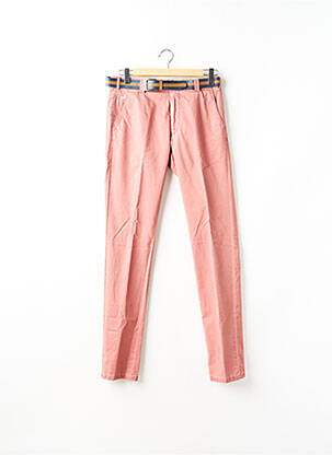 Pantalon chino poches taille normale rose MEYER homme