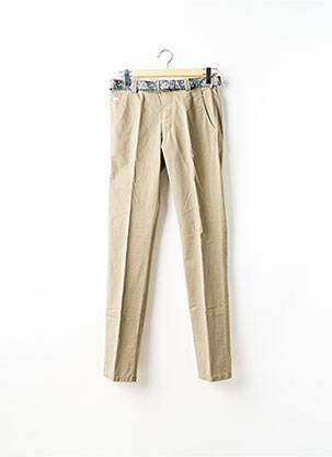 Pantalon chino tissage popeline taille normale gris MEYER homme
