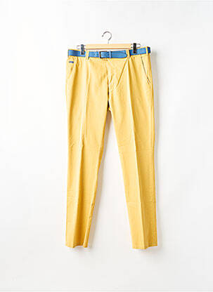 Pantalon chino poches taille normale jaune MEYER homme