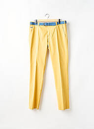 Pantalon chino poches taille normale jaune MEYER homme