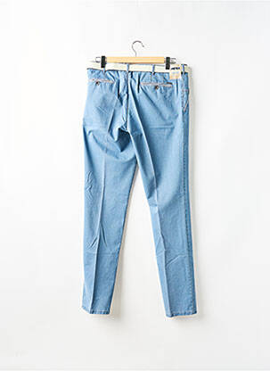 Pantalon chino tissage popeline taille normale bleu MEYER homme