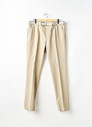 Pantalon chino tissage popeline taille normale beige MEYER homme