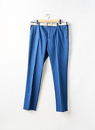 Pantalon chino tissage popeline taille normale bleu MEYER homme