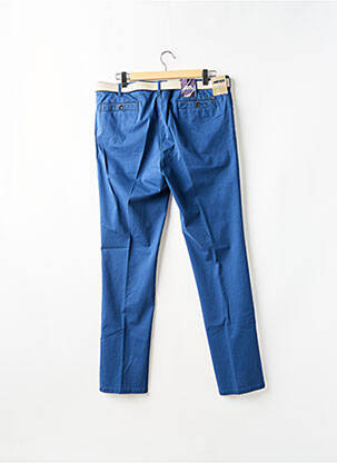 Pantalon chino tissage popeline taille normale bleu MEYER homme