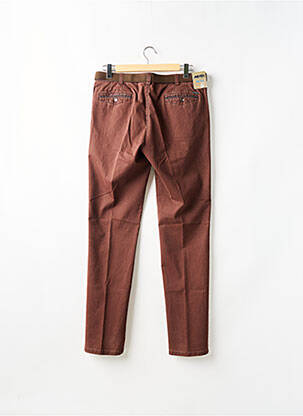 Pantalon chino poches taille normale marron MEYER homme
