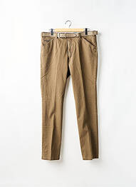 Pantalon chino poches taille normale marron MEYER homme