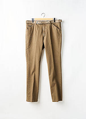 Pantalon chino poches taille normale marron MEYER homme