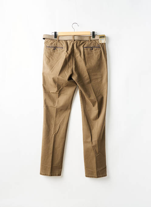 Pantalon chino poches taille normale marron MEYER homme