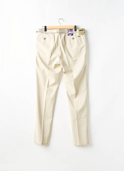 Pantalon chino beige MEYER pour homme