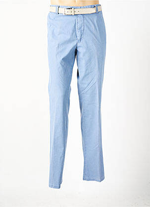 Pantalon chino stretch taille normale bleu MEYER homme
