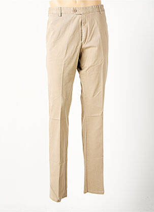 Pantalon chino stretch taille normale beige MEYER homme