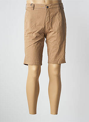Bermuda coupe droite taille normale marron MEYER homme