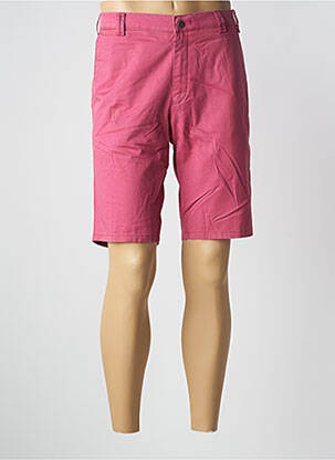Bermuda coupe droite taille normale rose MEYER homme