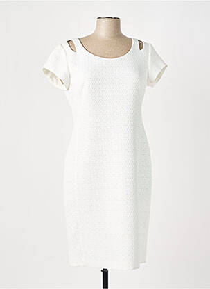 Robe mi-longue blanc DIVAS pour femme