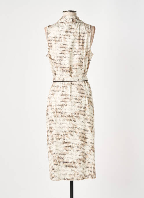 Robe mi-longue beige K-DESIGN pour femme
