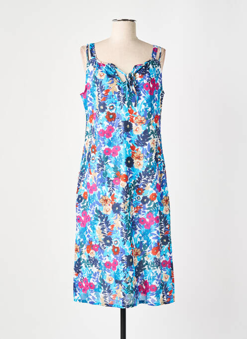 Robe mi-longue bleu AGATHE & LOUISE pour femme