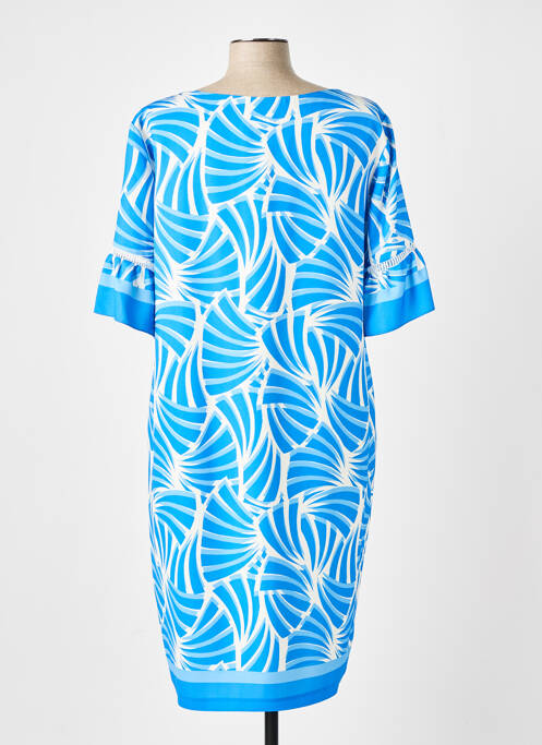 Robe mi-longue bleu ESTEL COLLECTION pour femme