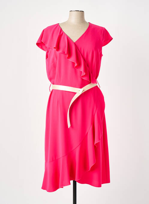 Robe mi-longue rose ESTEL COLLECTION pour femme