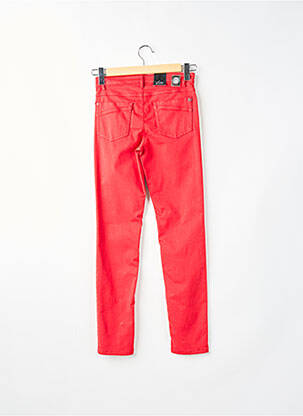 Pantalon slim stretch taille normale rouge STARK femme