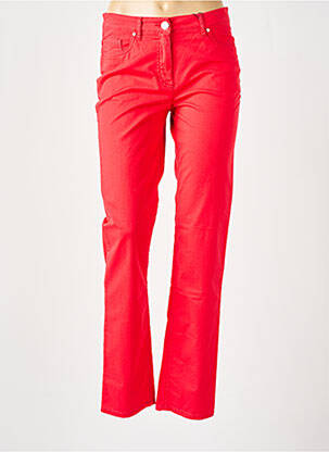 Pantalon slim stretch taille normale rouge STARK femme