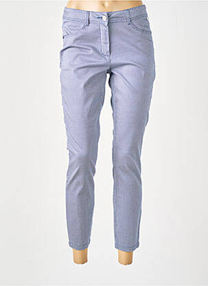 Pantalon 7/8 stretch taille normale bleu MAE MAHE femme
