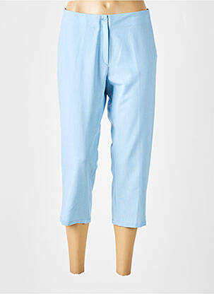 Pantacourt stretch taille normale bleu FRANCE RIVOIRE femme