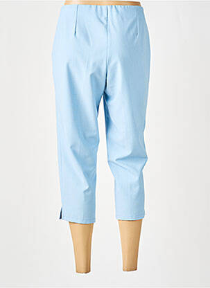 Pantacourt stretch taille normale bleu FRANCE RIVOIRE femme