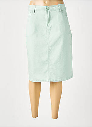 Jupe mi-longue taille normale vert GRIFFON femme