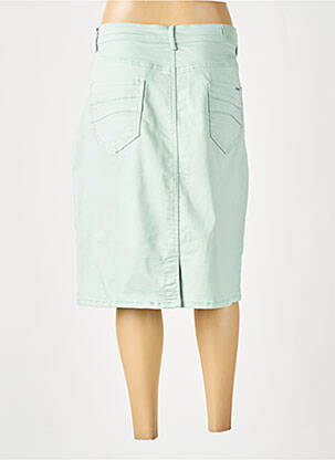 Jupe mi-longue stretch vert GRIFFON femme