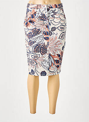 Jupe mi-longue stretch beige MERI & ESCA femme