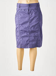 Jupe mi-longue stretch bleu GRIFFON femme