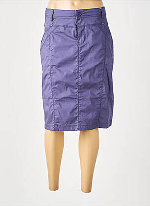 Jupe mi-longue taille normale bleu GRIFFON femme