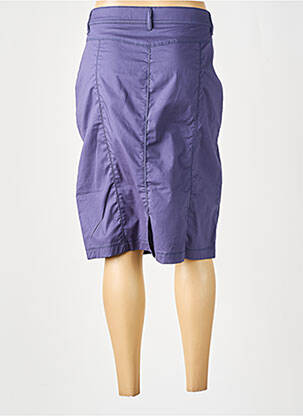 Jupe mi-longue stretch bleu GRIFFON femme