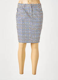 Jupe courte poches bleu FRANCE RIVOIRE femme