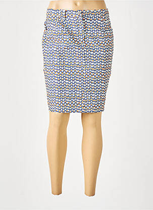 Jupe courte poches bleu FRANCE RIVOIRE femme
